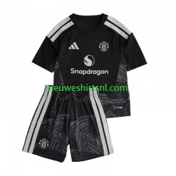 Manchester United Kind Shirt met Bedrukking Doelman Thuis 2026-2027 Korte Mouw