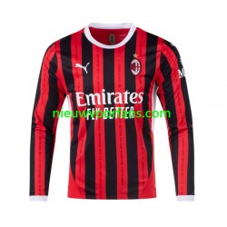 AC Milan Heren Shirt met Bedrukking Thuis 2024-2025 Lange Mouw