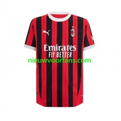 AC Milan Heren Shirt met Bedrukking Thuis 2024-2025 Korte Mouw