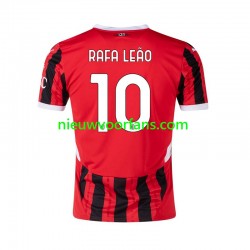 AC Milan Heren Shirt met Bedrukking RAFA LEAO 10 Thuis 2024-2025 Korte Mouw