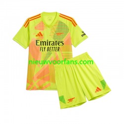 Arsenal Kind Shirt met Bedrukking Doelman Thuis 2024-2025 Korte Mouw