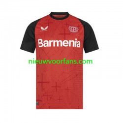 Bayer 04 Leverkusen Heren Shirt met Bedrukking Thuis 2024-2025 Korte Mouw