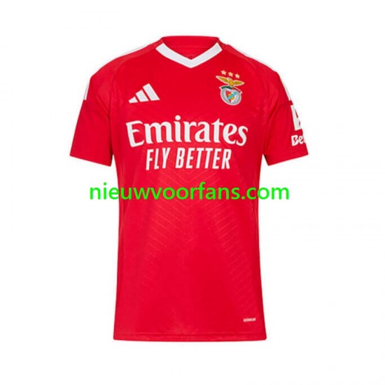 Benfica Heren Shirt met Bedrukking Thuis 2024-2025 Korte Mouw