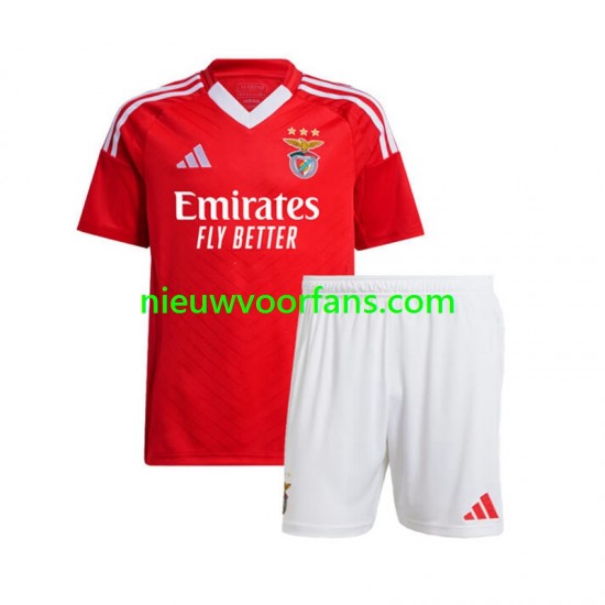 Benfica Kind Shirt met Bedrukking Thuis 2024-2025 Korte Mouw