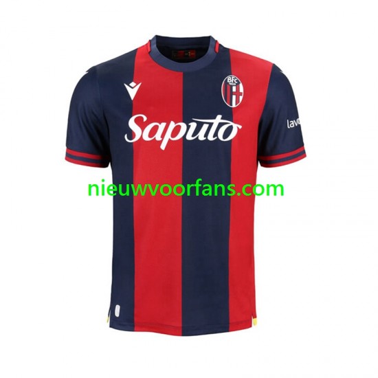 Heren Shirt met Bedrukking Bologna Thuis 2024-2025 Korte Mouw