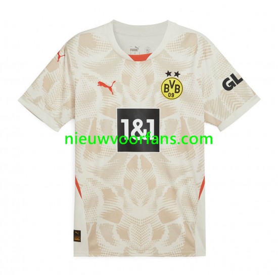 Borussia Dortmund Heren Shirt met Bedrukking Doelman Uit 2024-2025 Korte Mouw