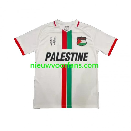Club Deportivo Palestino Heren Shirt met Bedrukking Center Stripre Uit 2024-2025 Korte Mouw
