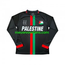 Club Deportivo Palestino Heren Shirt met Bedrukking Center Stripre Thuis 2024-2025 Lange Mouw