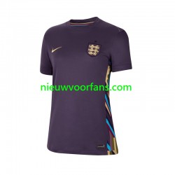 Engeland Dames Shirt met Bedrukking Uit Euro 2024 Korte Mouw