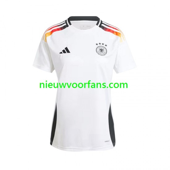 Duitsland Dames Shirt met Bedrukking Thuis Euro 2024 Korte Mouw