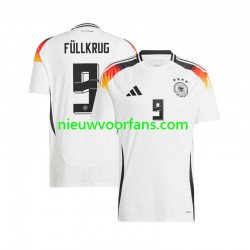 Duitsland Heren Shirt met Bedrukking Niclas Fullkrug 9 Thuis Euro 2024 Korte Mouw