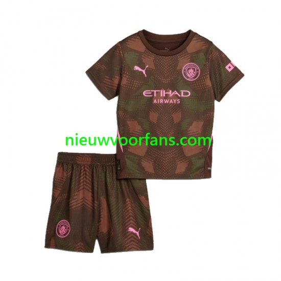 Manchester City Kind Shirt met Bedrukking Doelman Thuis 2024-2025 Korte Mouw