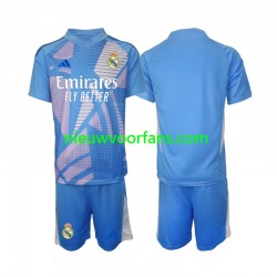 Real Madrid Kind Shirt met Bedrukking Doelman Thuis 2024-2025 Korte Mouw