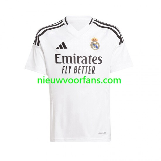 Real Madrid Heren Shirt met Bedrukking Thuis 2024-2025 Korte Mouw