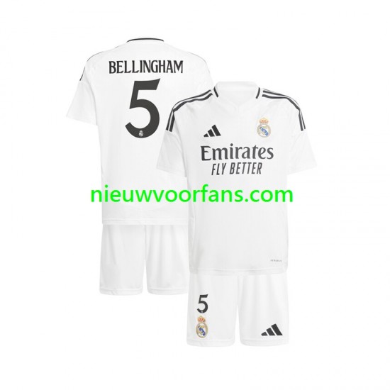 Real Madrid Kind Shirt met Bedrukking Jude Bellingham 5 Thuis 2024-2025 Korte Mouw