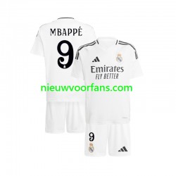 Real Madrid Kind Shirt met Bedrukking Mbappé Kylian 9 Thuis 2024-2025 Korte Mouw