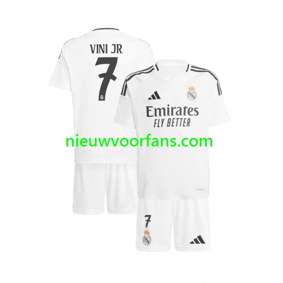 Real Madrid Kind Shirt met Bedrukking Vinicius Junior 7 Thuis 2024-2025 Korte Mouw