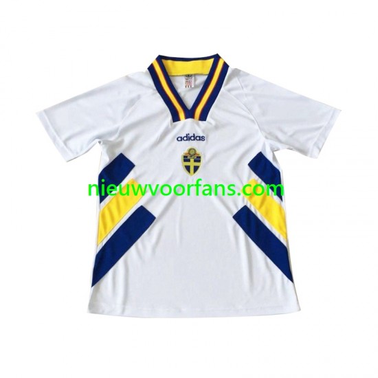 Zweden Heren Shirt met Bedrukking Retro Uit 1994 Korte Mouw