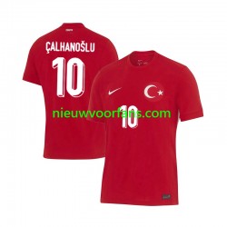 Turkije Heren Shirt met Bedrukking Hakan Calhanoglu 10 Uit Euro 2024 Korte Mouw