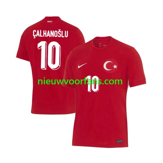 Turkije Heren Shirt met Bedrukking Hakan Calhanoglu 10 Uit Euro 2024 Korte Mouw