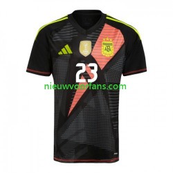 Argentinië Heren Shirt met Bedrukking Doelman Emiliano Martinez 23 Thuis Copa America 2024 Korte Mouw
