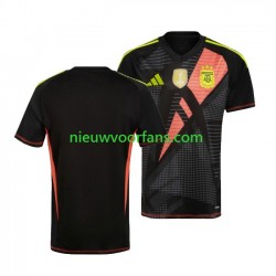 Argentinië Heren Shirt met Bedrukking Doelman Thuis Copa America 2024 Korte Mouw