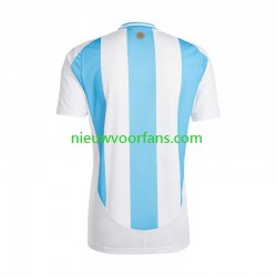 Argentinië Heren Shirt met Bedrukking Thuis Copa America 2024 Korte Mouw