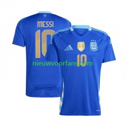 Argentinië Heren Shirt met Bedrukking Lionel Messi 10 Uit Copa America 2024 Korte Mouw
