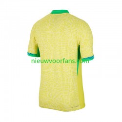 Brazilië Heren Shirt met Bedrukking Thuis Copa America 2024 Korte Mouw