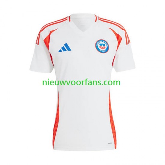Chili Heren Shirt met Bedrukking Uit Copa America 2024 Korte Mouw