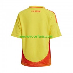 Colombia Heren Shirt met Bedrukking Thuis Copa America 2024 Korte Mouw