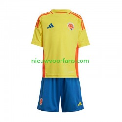 Colombia Kind Shirt met Bedrukking Thuis Copa America 2024 Korte Mouw