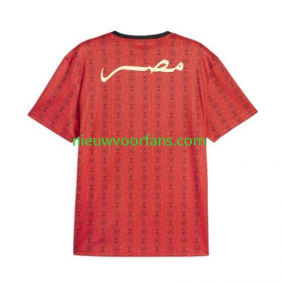 Egypte Heren Shirt met Bedrukking Thuis 2024 Korte Mouw