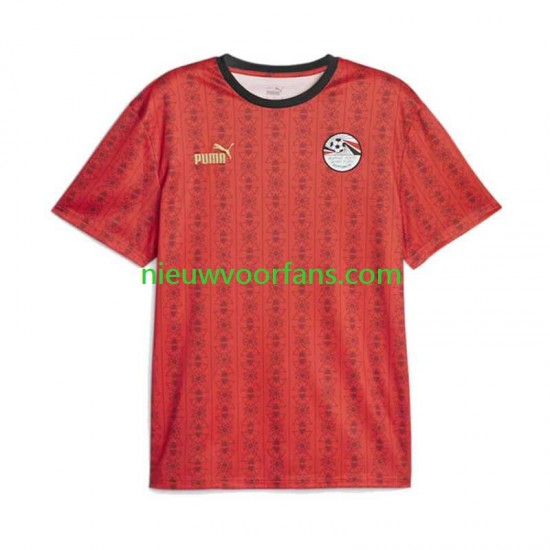 Egypte Heren Shirt met Bedrukking Thuis 2024 Korte Mouw