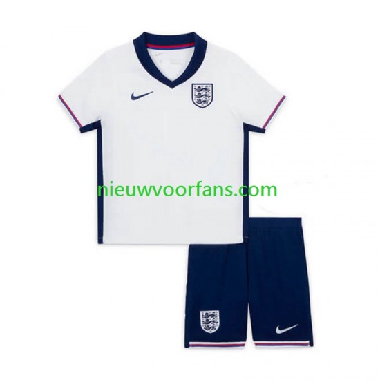 Engeland Kind Shirt met Bedrukking Thuis Euro 2024 Korte Mouw