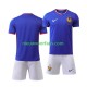 Frankrijk Kind Shirt met Bedrukking Thuis Euro 2024 Korte Mouw
