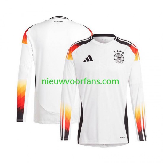 Duitsland Heren Shirt met Bedrukking Thuis Euro 2024 Lange Mouw