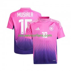 Duitsland Heren Shirt met Bedrukking Jamal Musiala 10 Uit Euro 2024 Korte Mouw