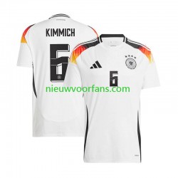 Duitsland Heren Shirt met Bedrukking Joshua Kimmich 6 Thuis Euro 2024 Korte Mouw