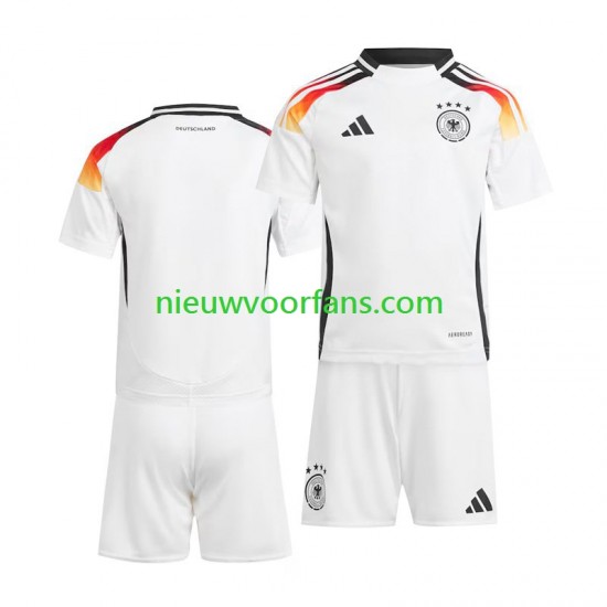 Duitsland Kind Shirt met Bedrukking Thuis Euro 2024 Korte Mouw