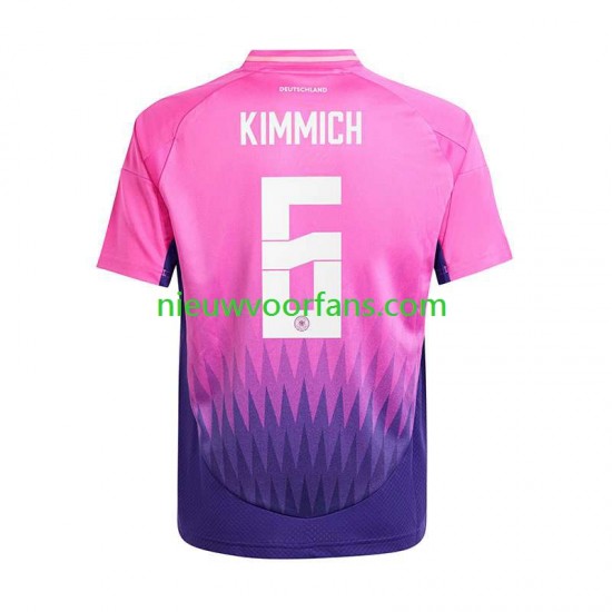 Duitsland Heren Shirt met Bedrukking Kimmich 6 Uit Euro 2024 Korte Mouw
