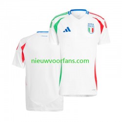 Italië Heren Shirt met Bedrukking Uit Euro 2024 Korte Mouw