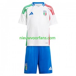 Italië Kind Shirt met Bedrukking Uit Euro 2024 Korte Mouw
