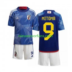 Japan Kind Shirt met Bedrukking Mitoma 9 Thuis WK 2022 Korte Mouw