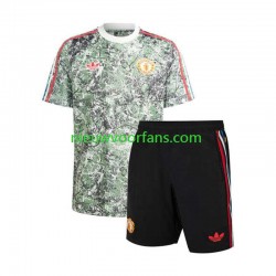 Manchester United Kind Shirt met Bedrukking Stone Roses Thuis 2023-2024 Korte Mouw