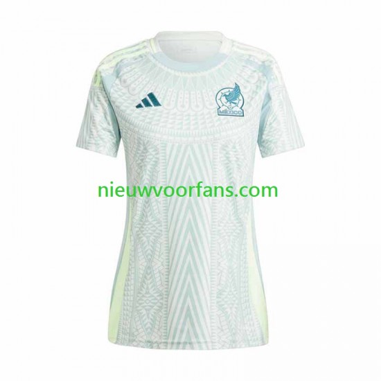 Mexico Dames Shirt met Bedrukking Uit Copa America 2024 Korte Mouw