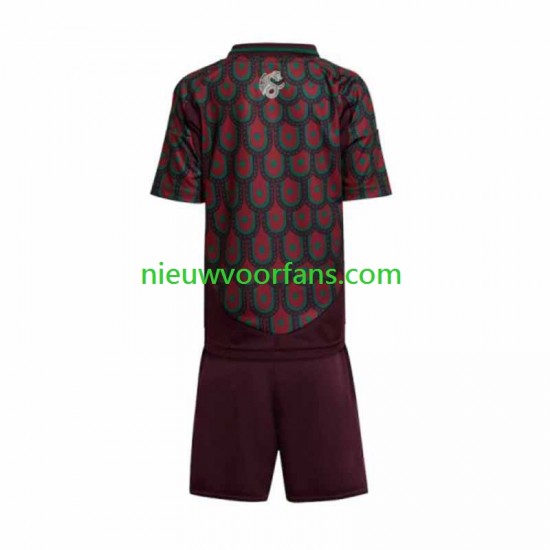 Mexico Kind Shirt met Bedrukking Thuis Copa America 2024 Korte Mouw