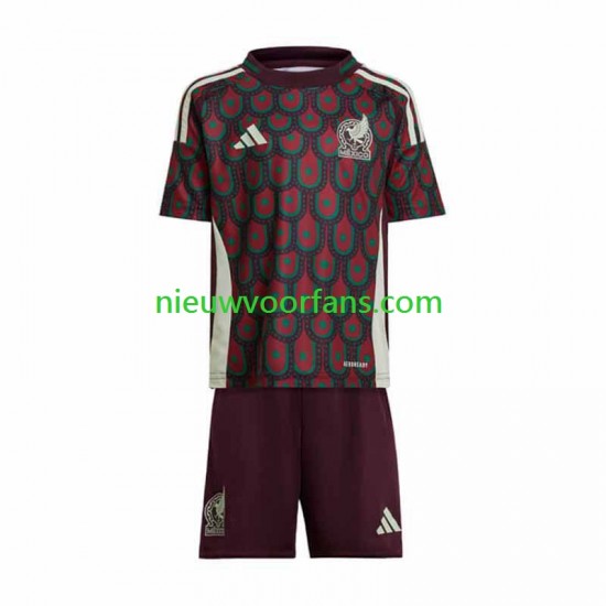 Mexico Kind Shirt met Bedrukking Thuis Copa America 2024 Korte Mouw