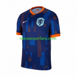 Nederland Heren Shirt met Bedrukking Uit Euro 2024 Korte Mouw