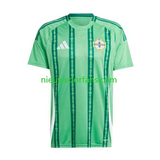 Noord-Ierland Heren Shirt met Bedrukking Thuis 2024 Korte Mouw